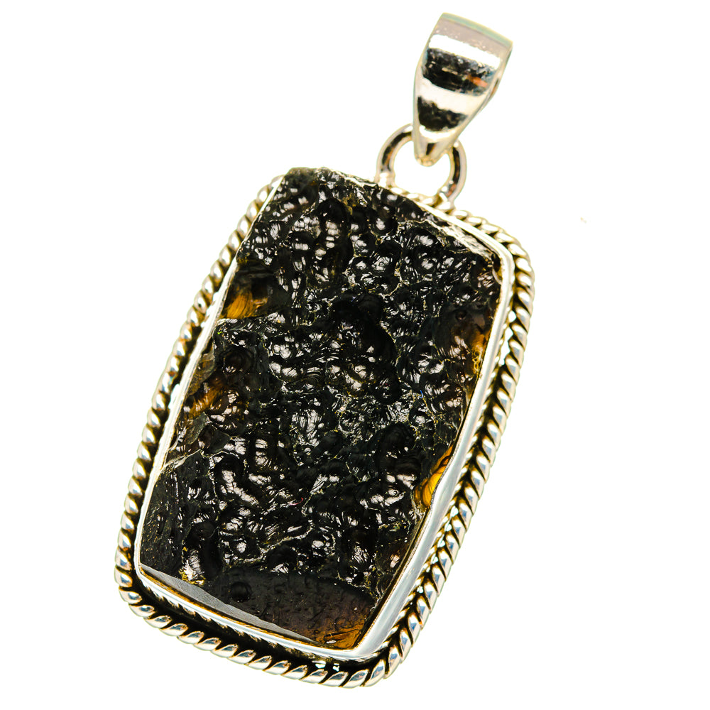 Tektite Pendants handcrafted by Ana Silver Co - PD15196 - Photo 2
