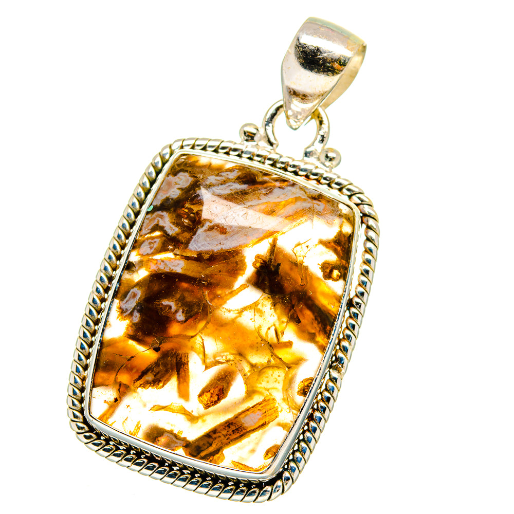 Turkish Tube Agate Pendants handcrafted by Ana Silver Co - PD15203 - Photo 2