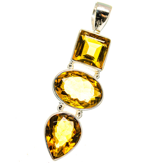 Mandarin Citrine Pendants handcrafted by Ana Silver Co - PD15208