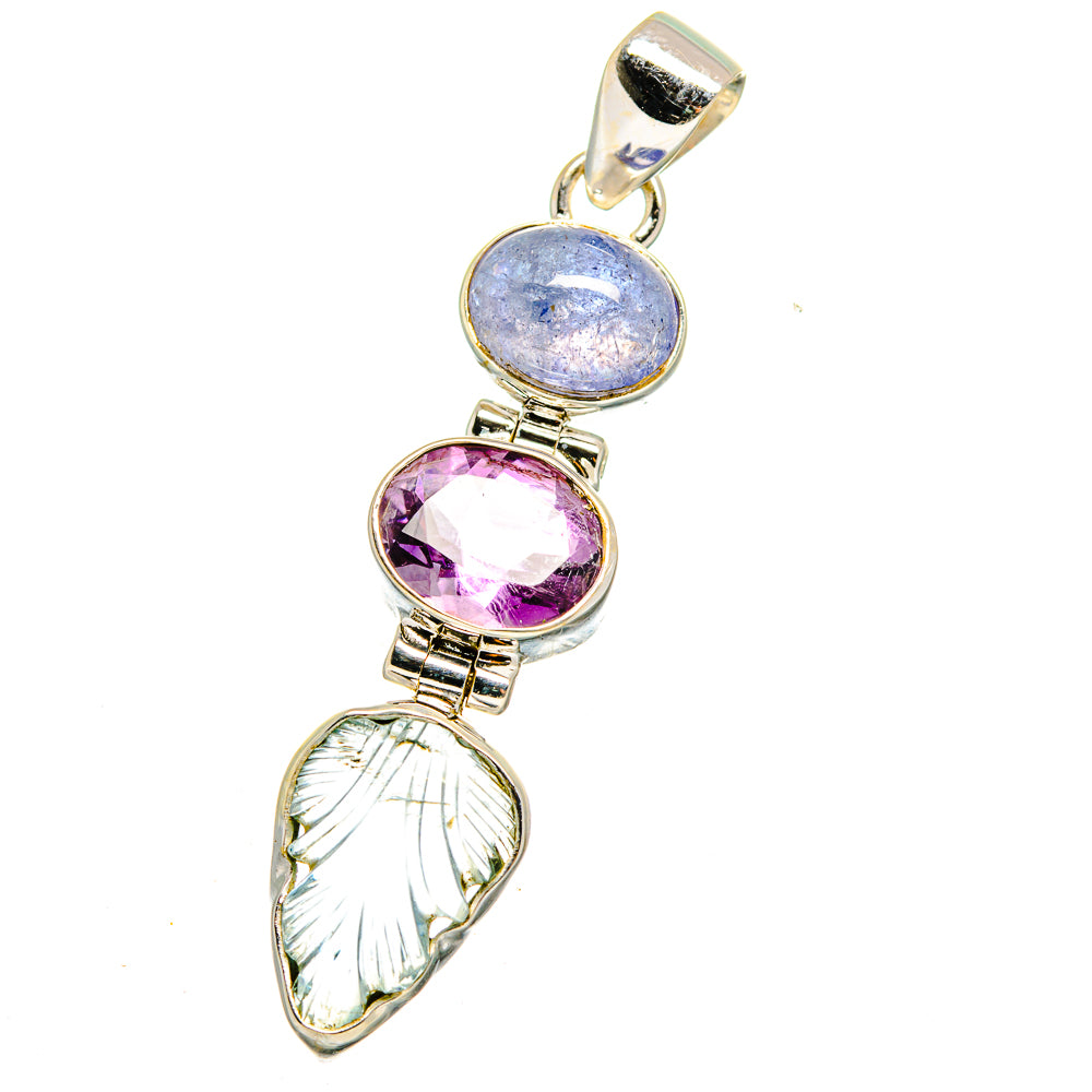 Aquamarine Pendants handcrafted by Ana Silver Co - PD15212