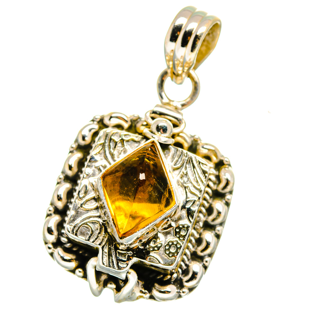 Citrine Pendants handcrafted by Ana Silver Co - PD15218
