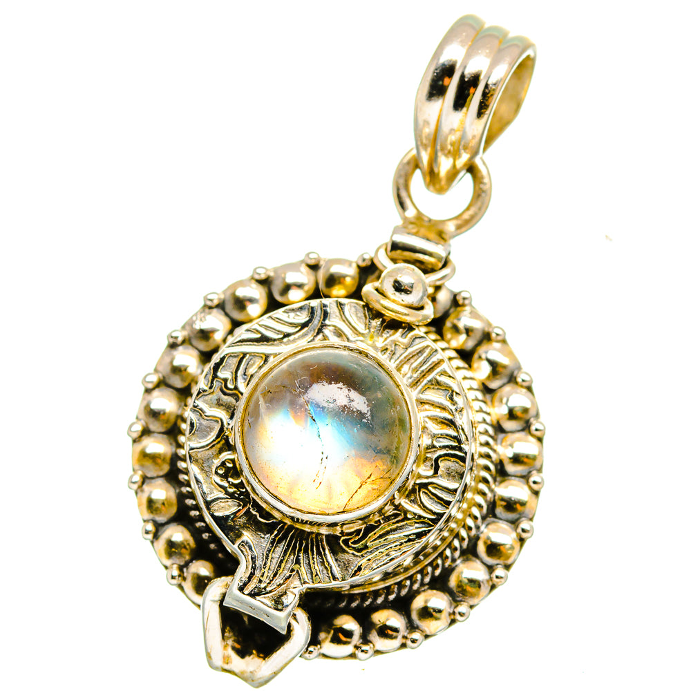 Rainbow Moonstone Pendants handcrafted by Ana Silver Co - PD15227