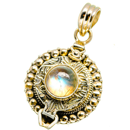 Rainbow Moonstone Pendants handcrafted by Ana Silver Co - PD15227