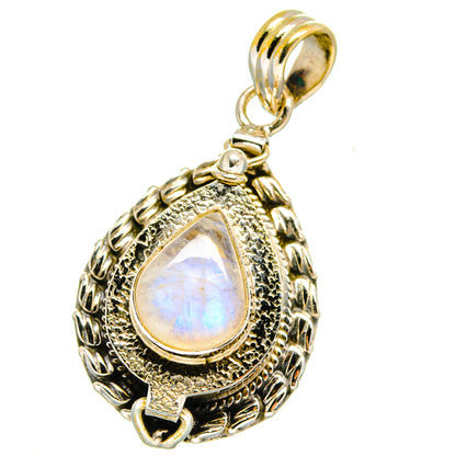 Rainbow Moonstone Pendants handcrafted by Ana Silver Co - PD15228