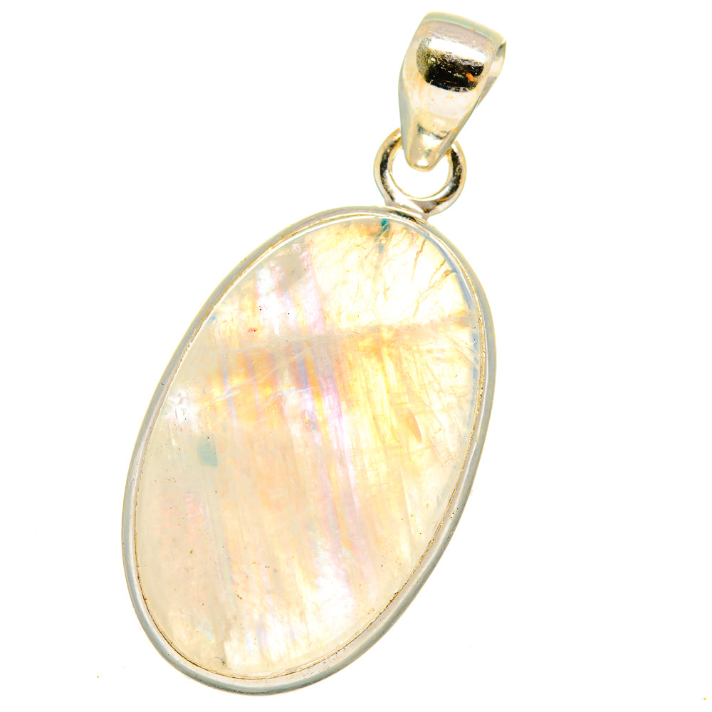 Rainbow Moonstone Pendants handcrafted by Ana Silver Co - PD15233