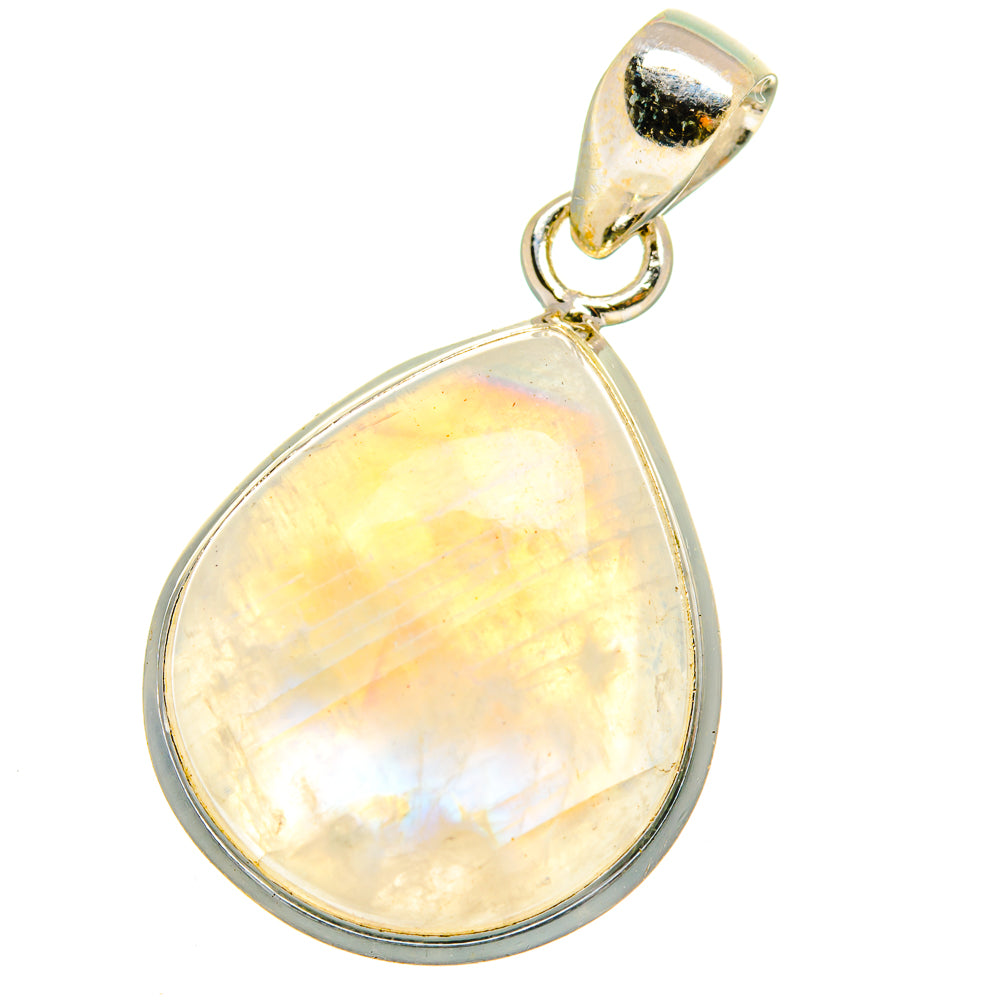 Rainbow Moonstone Pendants handcrafted by Ana Silver Co - PD15237