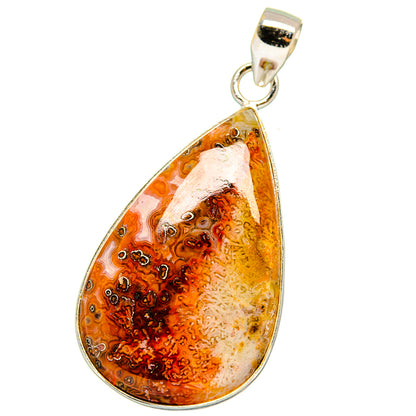 Crazy Lace Agate Pendants handcrafted by Ana Silver Co - PD15304