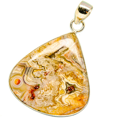 Laguna Lace Agate Pendants handcrafted by Ana Silver Co - PD15308