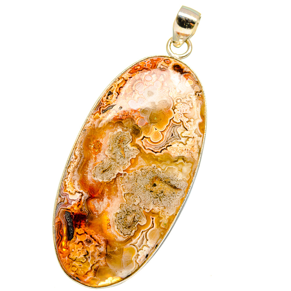 Laguna Lace Agate Pendants handcrafted by Ana Silver Co - PD15311