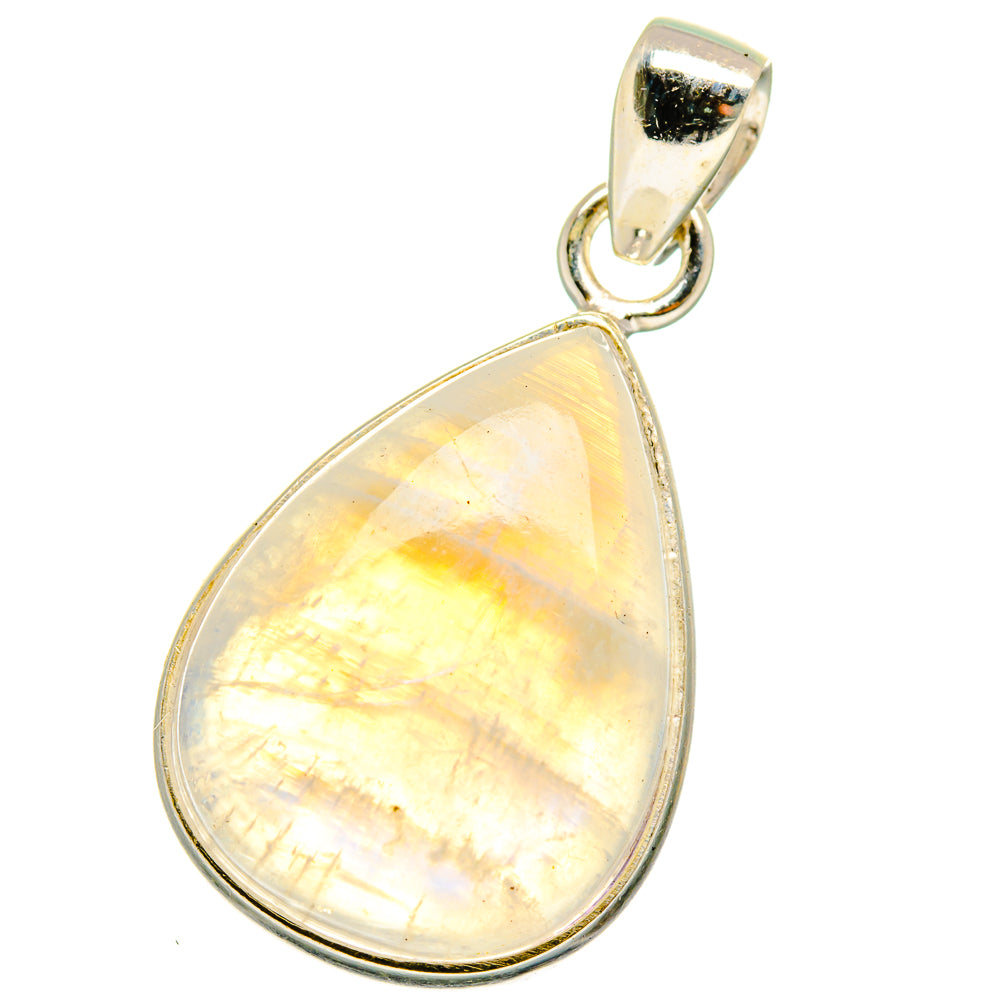Rainbow Moonstone Pendants handcrafted by Ana Silver Co - PD15327