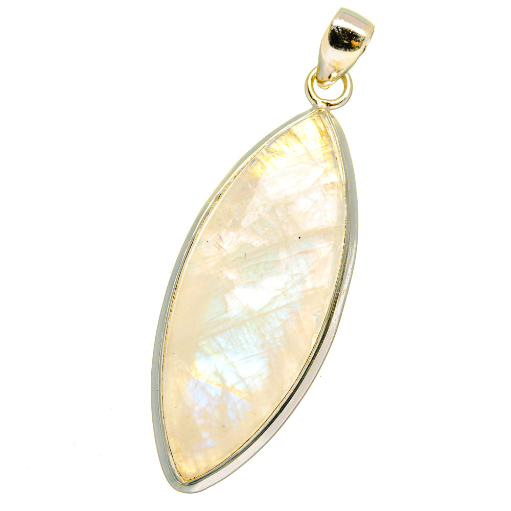 Rainbow Moonstone Pendants handcrafted by Ana Silver Co - PD15334