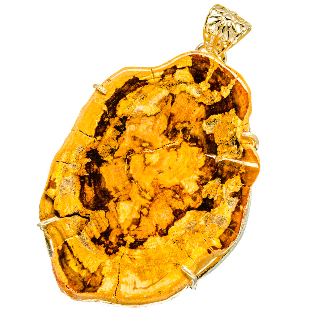 Petrified Wood Pendants handcrafted by Ana Silver Co - PD15340