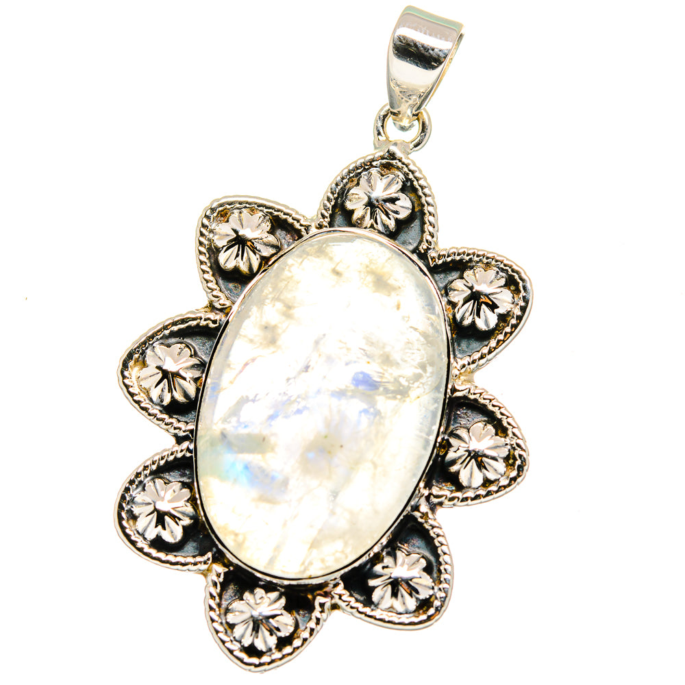Rainbow Moonstone Pendants handcrafted by Ana Silver Co - PD15343