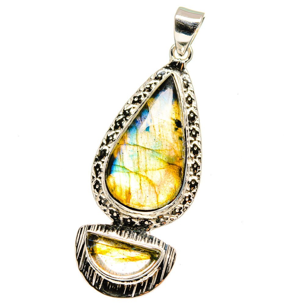 Labradorite Pendants handcrafted by Ana Silver Co - PD15345