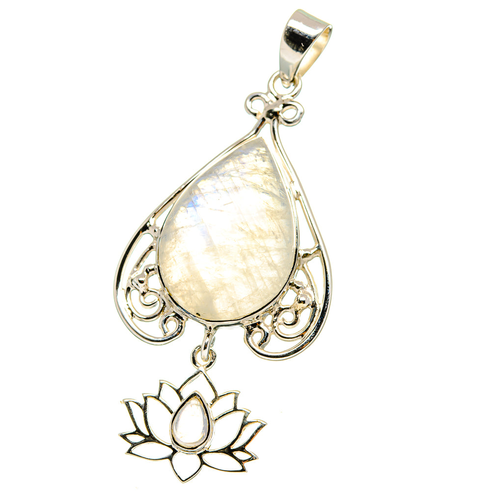 Rainbow Moonstone Pendants handcrafted by Ana Silver Co - PD15348