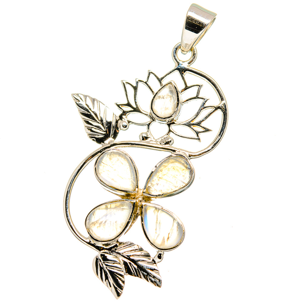 Rainbow Moonstone Pendants handcrafted by Ana Silver Co - PD15351