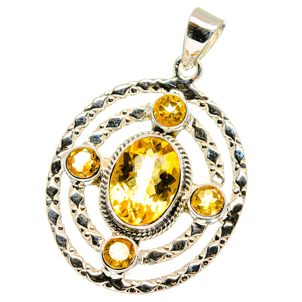 Citrine Pendants handcrafted by Ana Silver Co - PD15362