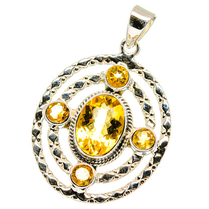 Citrine Pendants handcrafted by Ana Silver Co - PD15362