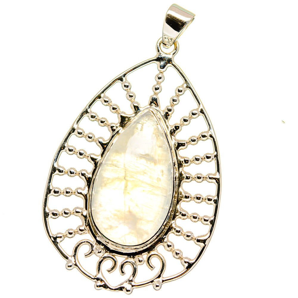 Rainbow Moonstone Pendants handcrafted by Ana Silver Co - PD15379