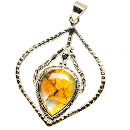 Labradorite Pendants handcrafted by Ana Silver Co - PD15392