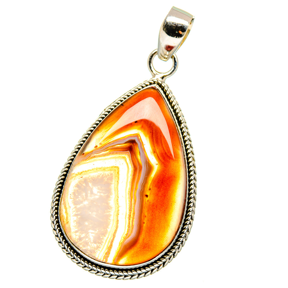 Botswana Agate Pendants handcrafted by Ana Silver Co - PD15399