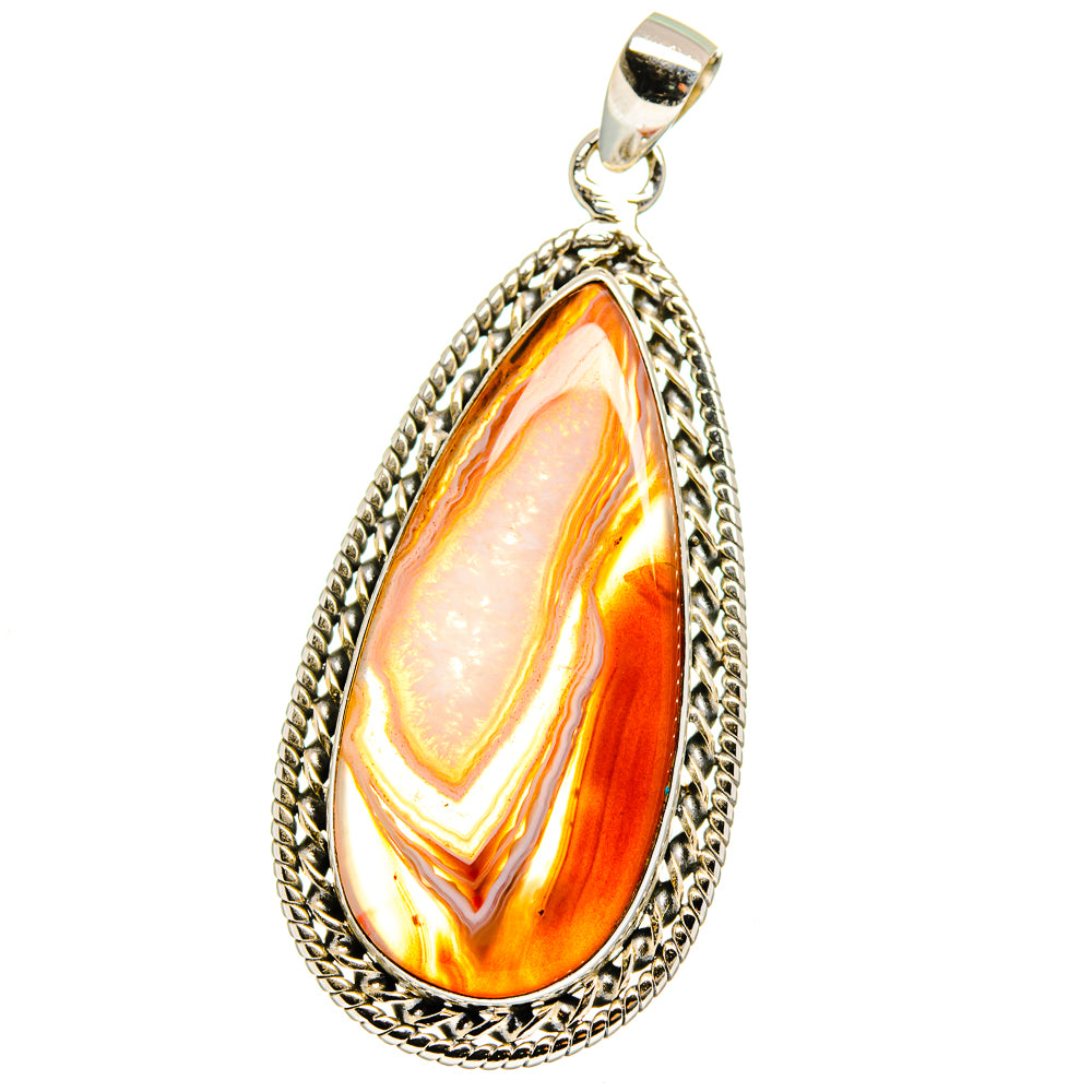 Botswana Agate Pendants handcrafted by Ana Silver Co - PD15400