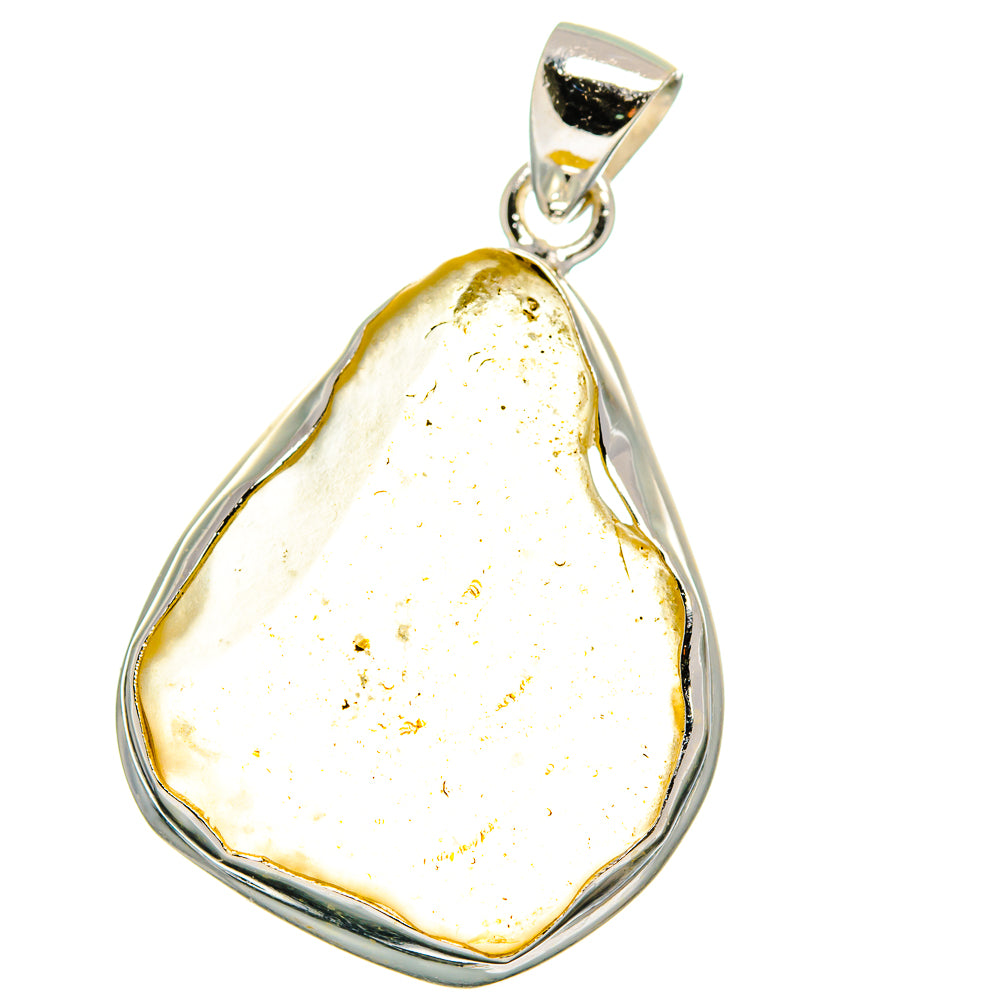 Libyan Desert Glass Pendants handcrafted by Ana Silver Co - PD15402