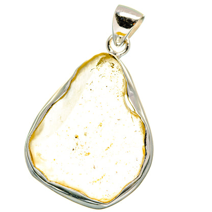 Libyan Desert Glass Pendants handcrafted by Ana Silver Co - PD15402