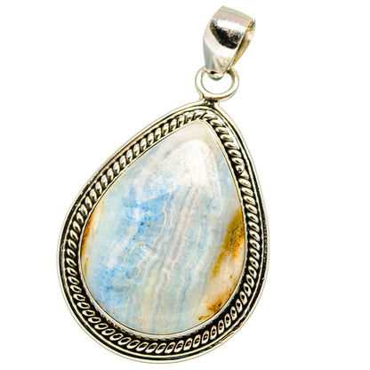 Blue Scheelite Pendants handcrafted by Ana Silver Co - PD15407 - Photo 2
