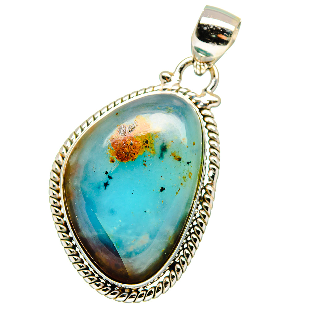 Peruvian Opal Pendants handcrafted by Ana Silver Co - PD15409