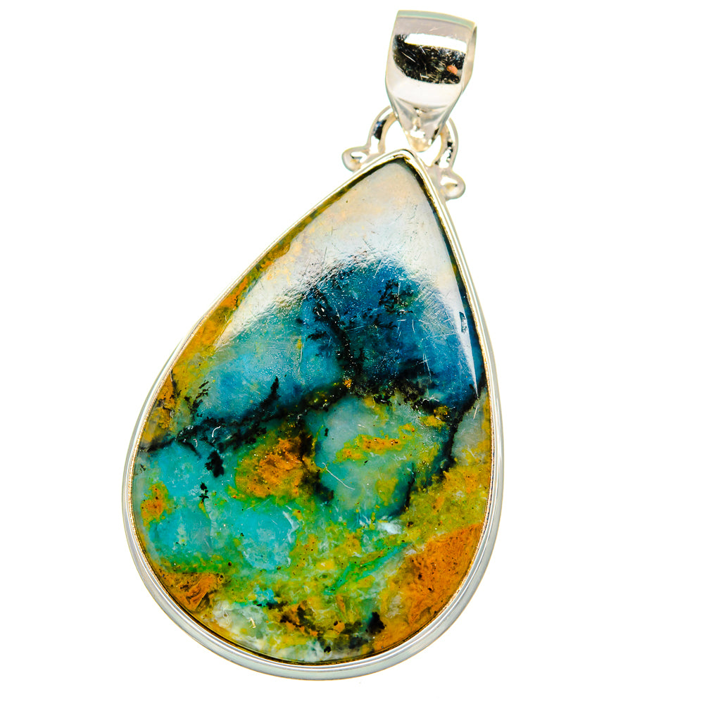 Peruvian Opal Pendants handcrafted by Ana Silver Co - PD15411