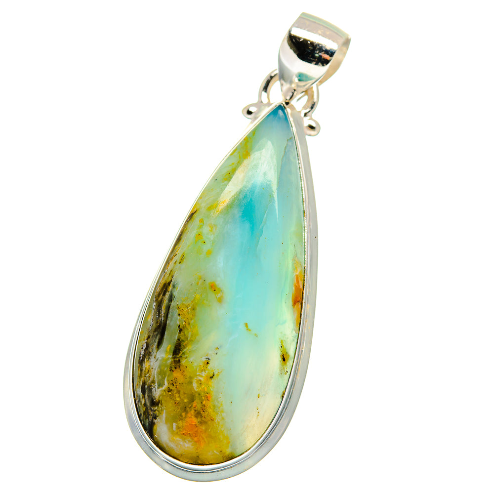 Peruvian Opal Pendants handcrafted by Ana Silver Co - PD15412