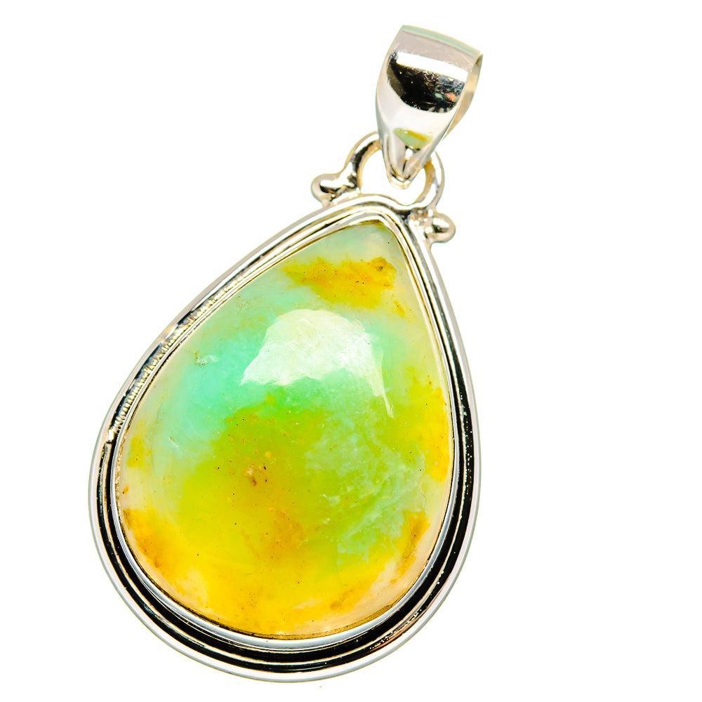 Peruvian Opal Pendants handcrafted by Ana Silver Co - PD15413