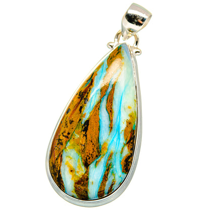 Peruvian Opal Pendants handcrafted by Ana Silver Co - PD15414