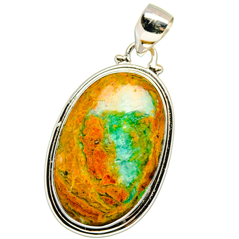 Peruvian Opal Pendants handcrafted by Ana Silver Co - PD15415