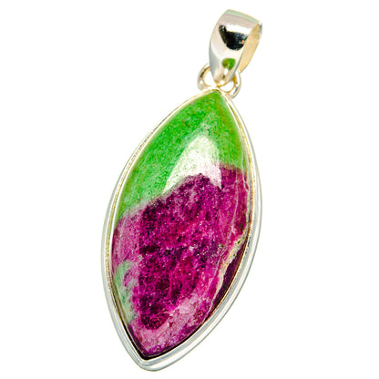Ruby Zoisite Pendants handcrafted by Ana Silver Co - PD15419