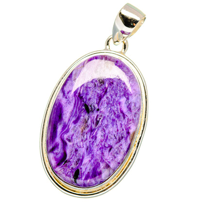 Charoite Pendants handcrafted by Ana Silver Co - PD15431