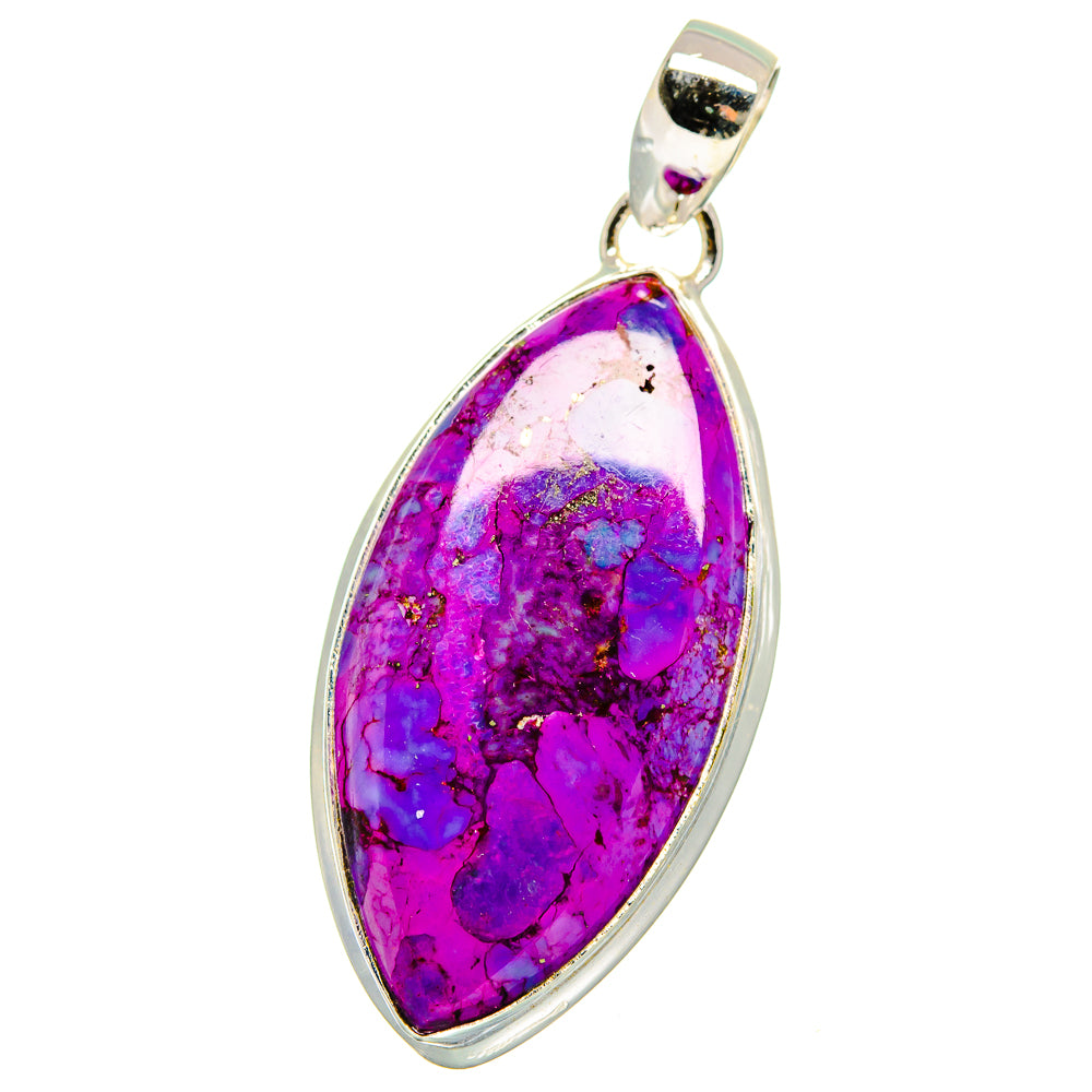 Purple Copper Composite Turquoise Pendants handcrafted by Ana Silver Co - PD15432