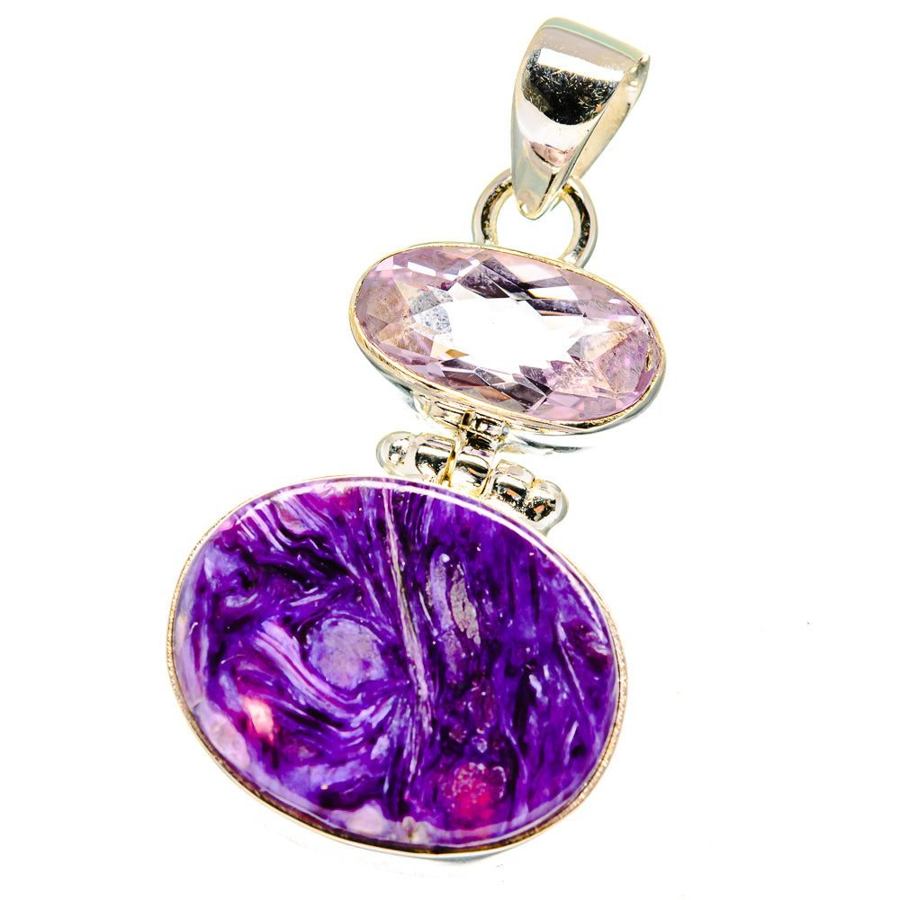 Charoite Pendants handcrafted by Ana Silver Co - PD15434
