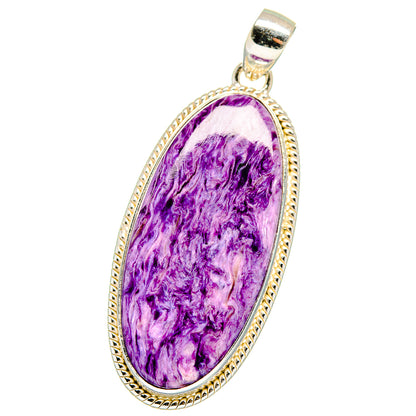 Charoite Pendants handcrafted by Ana Silver Co - PD15435