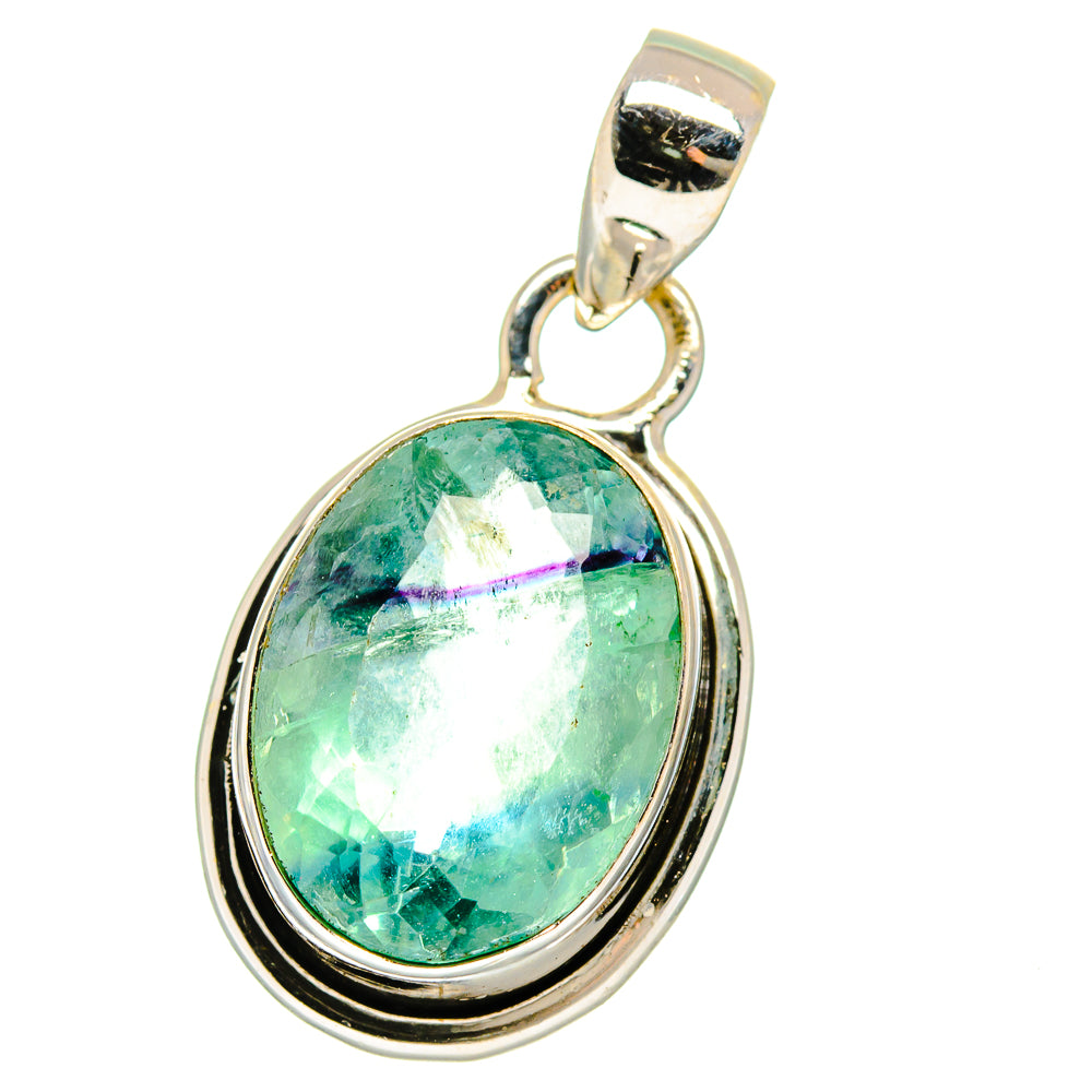Blue Fluorite Pendants handcrafted by Ana Silver Co - PD15445