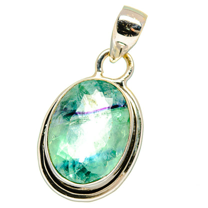 Blue Fluorite Pendants handcrafted by Ana Silver Co - PD15445