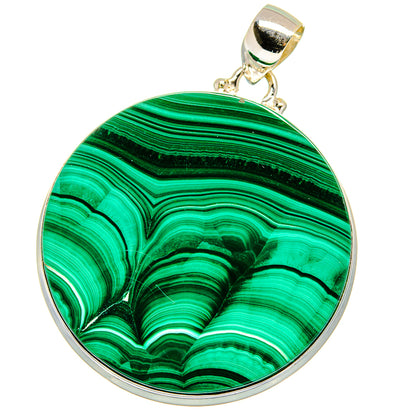 Malachite Pendants handcrafted by Ana Silver Co - PD15487