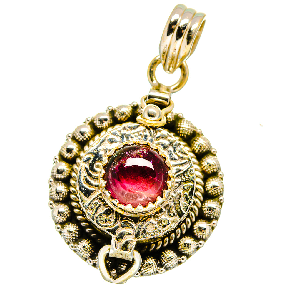 Pink Tourmaline Pendants handcrafted by Ana Silver Co - PD15512