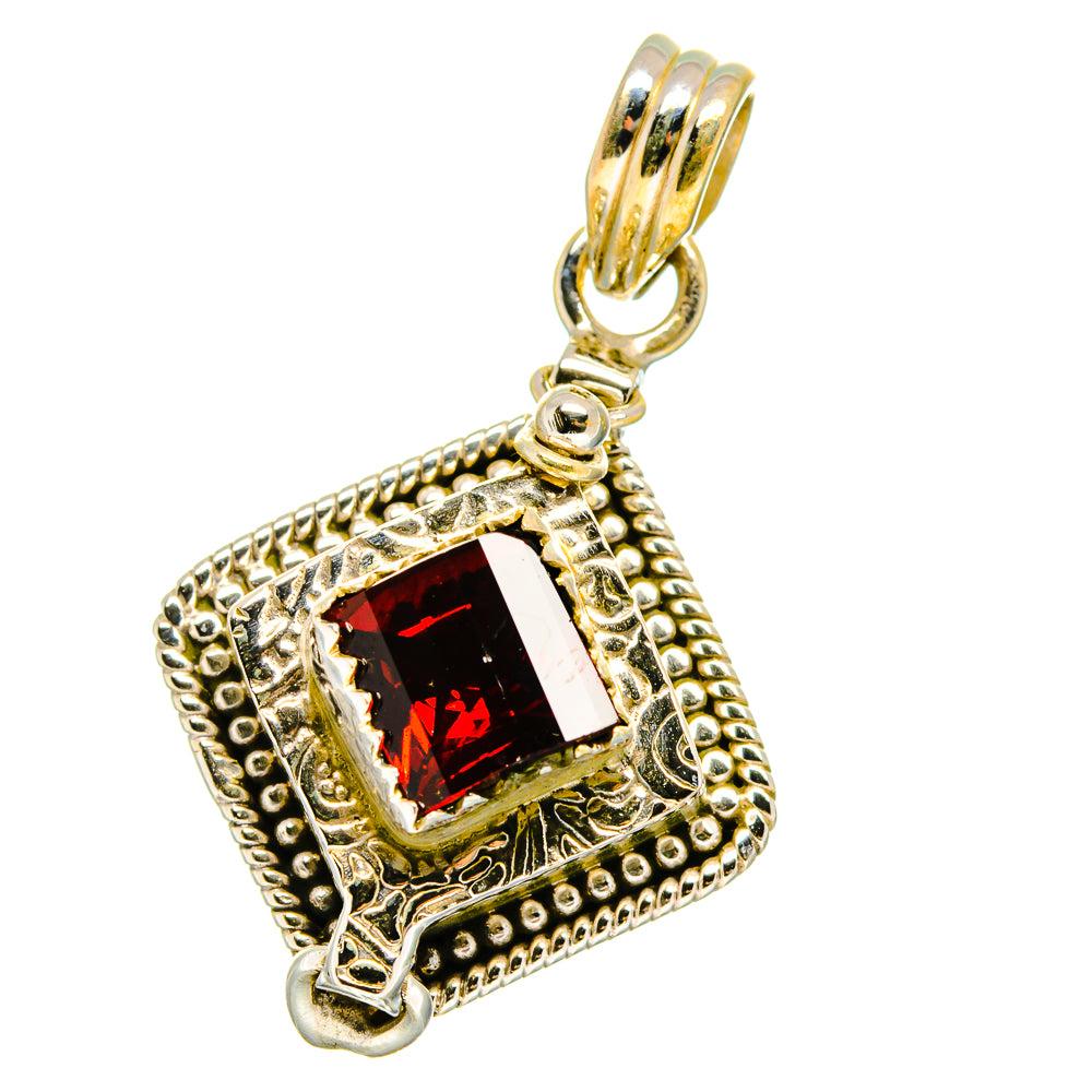 Garnet Pendants handcrafted by Ana Silver Co - PD15514
