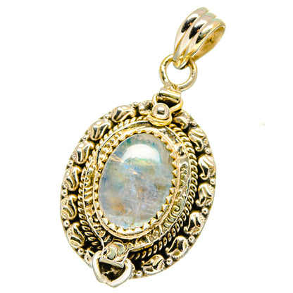 Rainbow Moonstone Pendants handcrafted by Ana Silver Co - PD15519