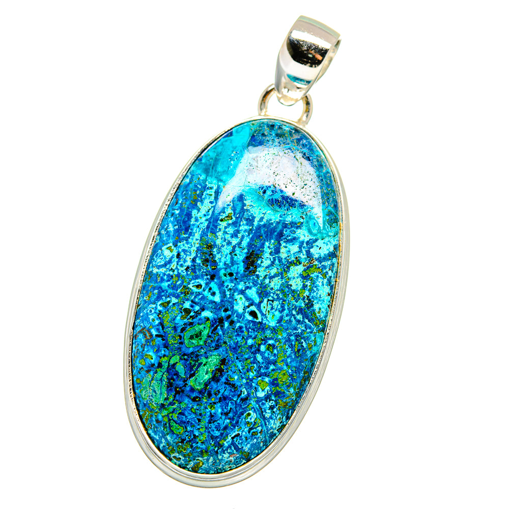 Chrysocolla Pendants handcrafted by Ana Silver Co - PD15524