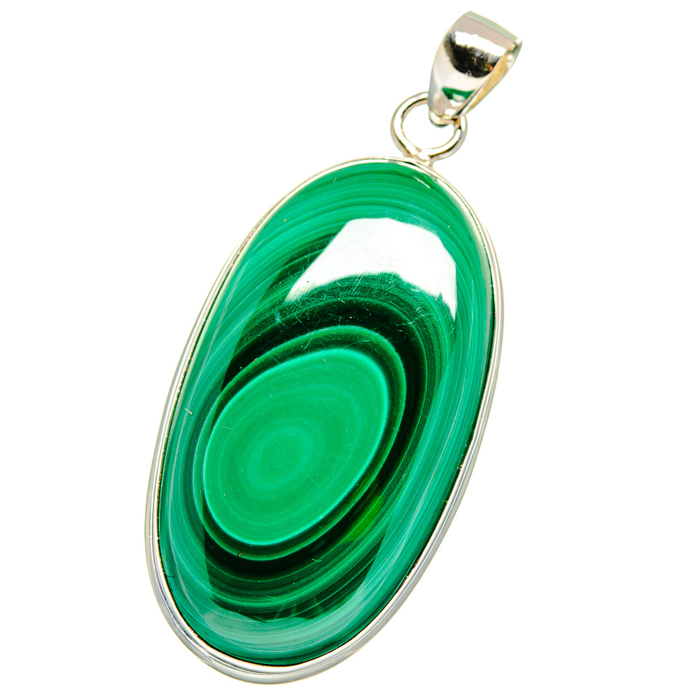 Malachite Pendants handcrafted by Ana Silver Co - PD15529
