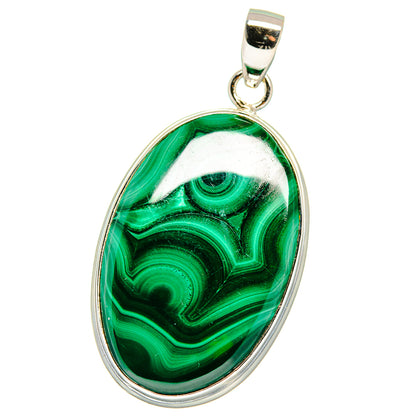 Malachite Pendants handcrafted by Ana Silver Co - PD15530