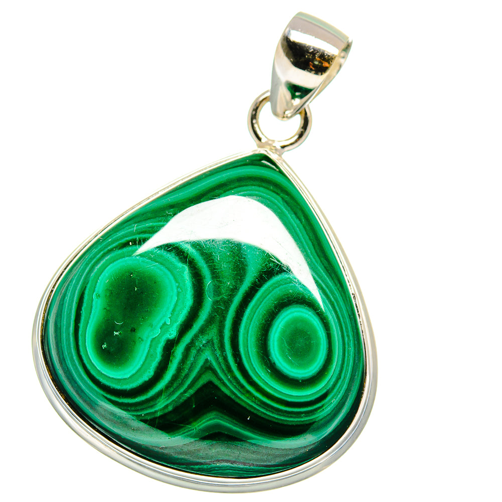 Malachite Pendants handcrafted by Ana Silver Co - PD15531